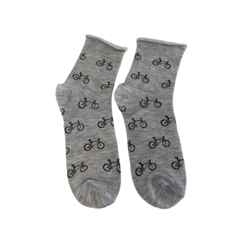 Meias sem punho com bicicletas