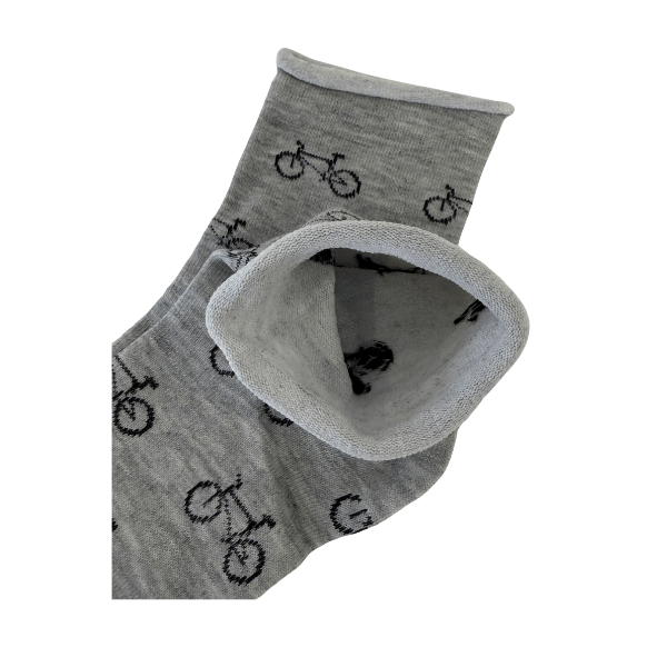 meias sem punho com bicicletas