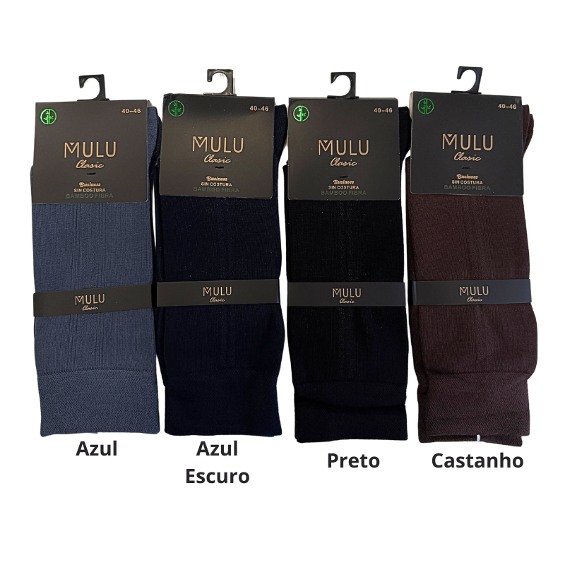 Meias Premium de Fibra de Bambu Sem Costuras