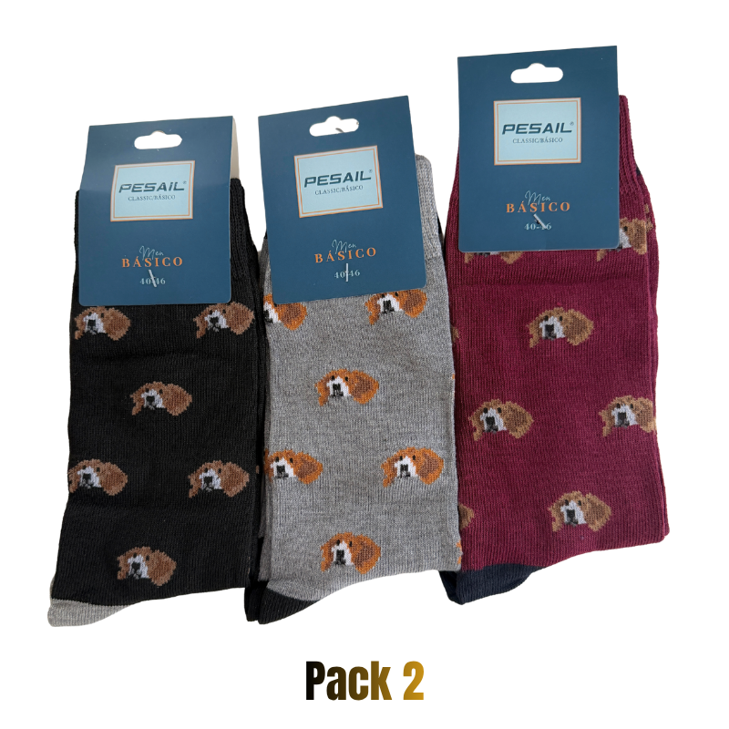 Meias de Algodão com Beagles